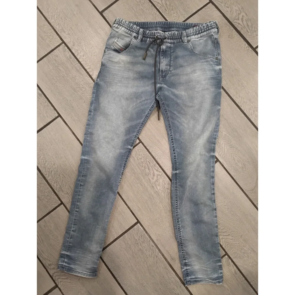 Diesel Fayza-Ne JoggJeans Light Wash Denim Sweatpants Size 27 Tapered Joggers